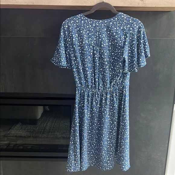 Monteau Blue Floral Mini Dress - Picture 5 of 5